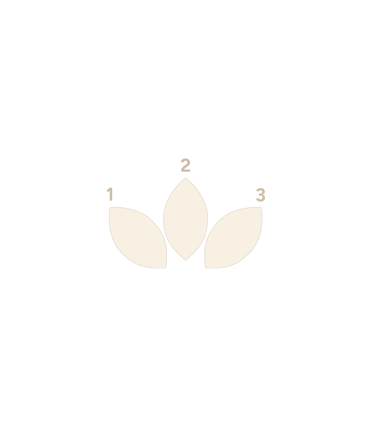 Marquise Fan With 3 Stones - Mini