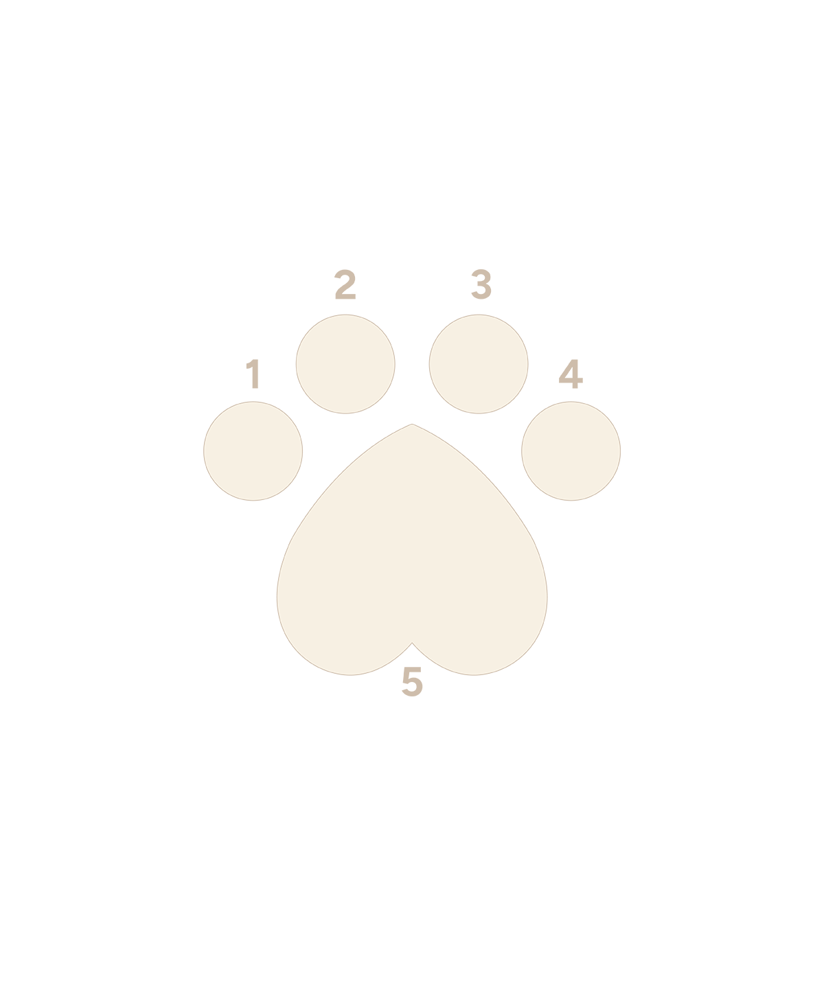Opal Heart Paw End