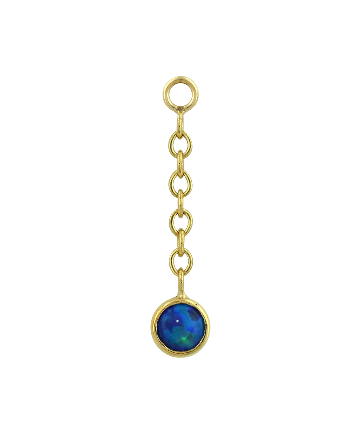 Bezel Cabochon Drop Charm