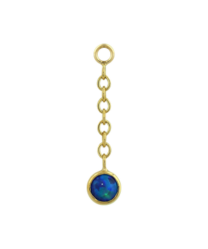 Bezel Cabochon Drop Charm