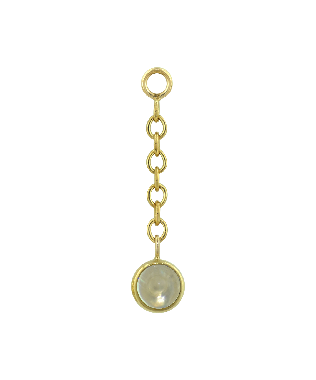 Bezel Cabochon Drop Charm