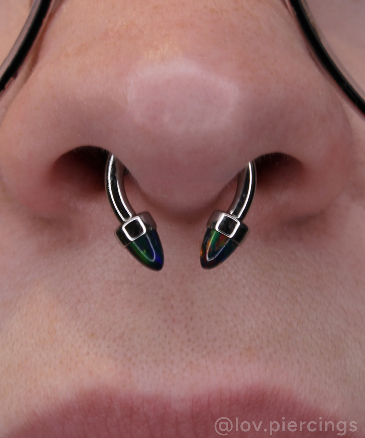 Circular Barbell in Septum Piercing