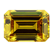7mmx5mm - Faceted Emerald Cut Zirconia Citrine