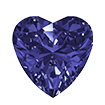 5mmx5mm - Faceted Heart Cut Zirconia Alexandrite