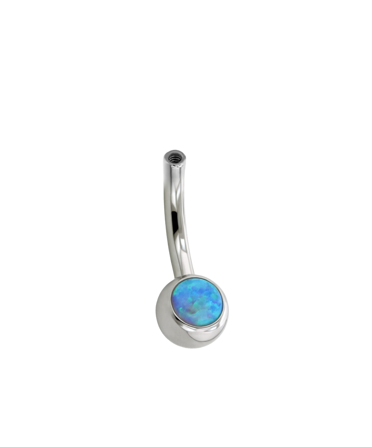 Gemmed Ball Navel Curve Base