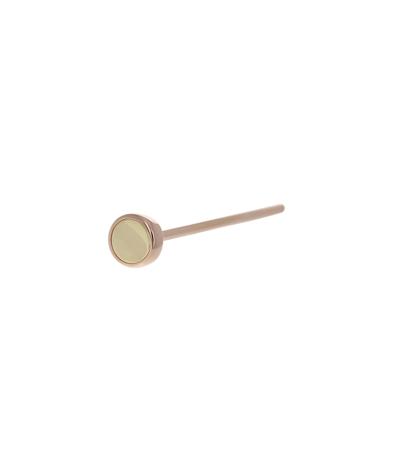 Threadless Bezel-Set Nostril Screw