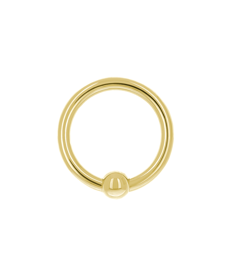 Captive Bead Ring with Bead - Gold