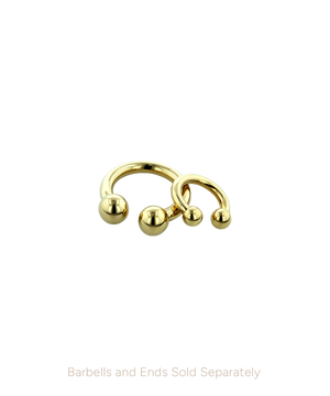 Circular Barbell Shaft - Gold