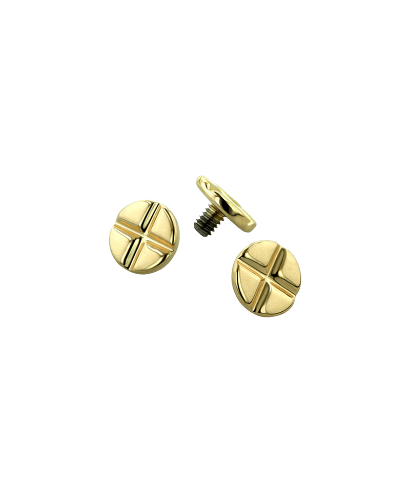 Threadless Disk End-Philips - Gold