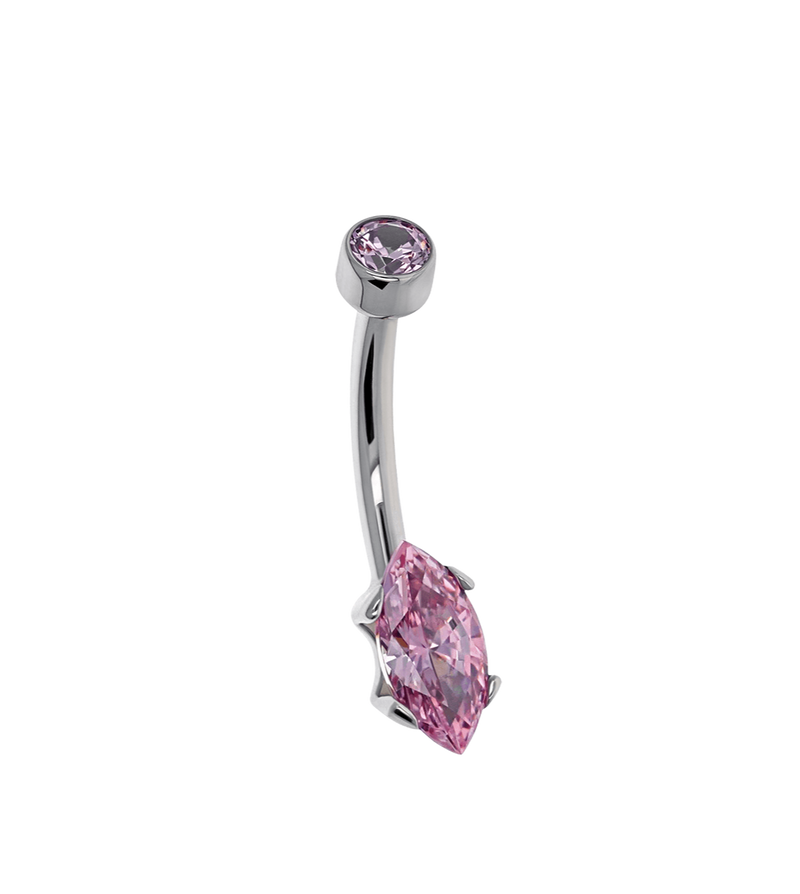 Threaded Marquise Navel Curve