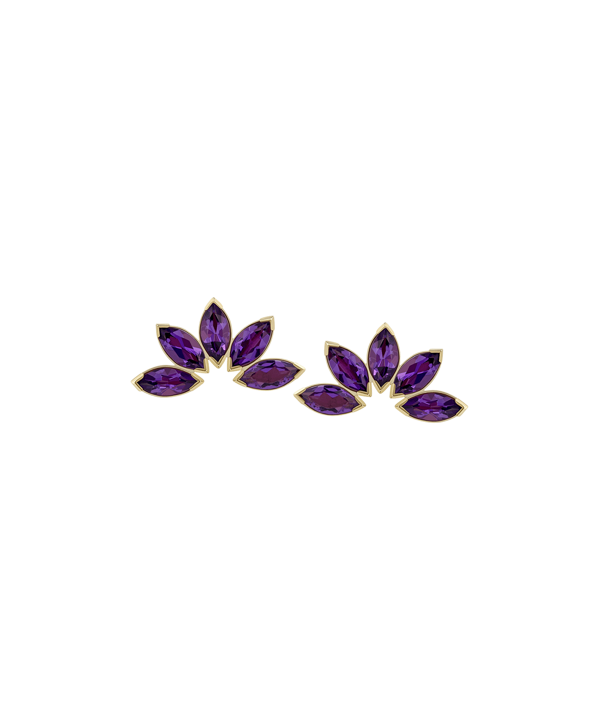 Anatometal Lavender Marquis deals 18k Yellow Gold