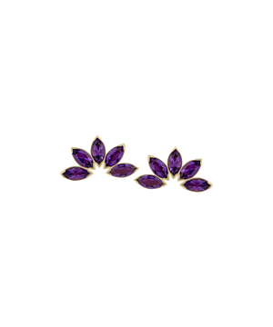 Marquise Fan With 5 Stones - Standard