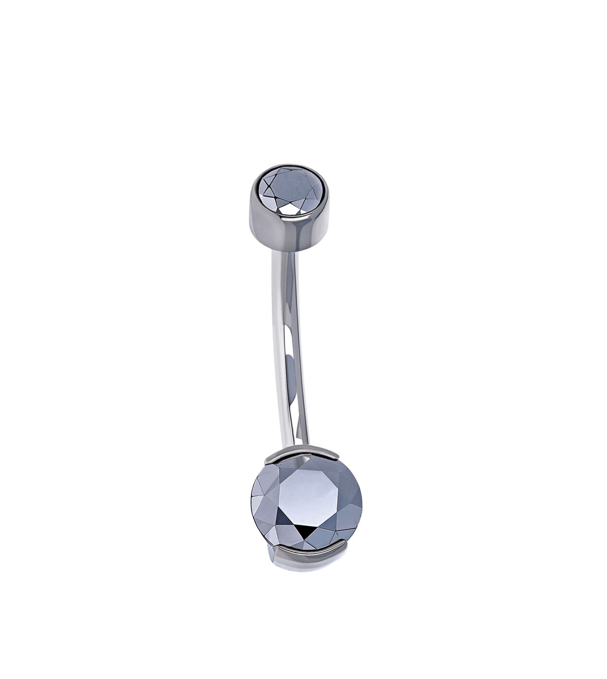 Large Partial Bezel Navel Curve
