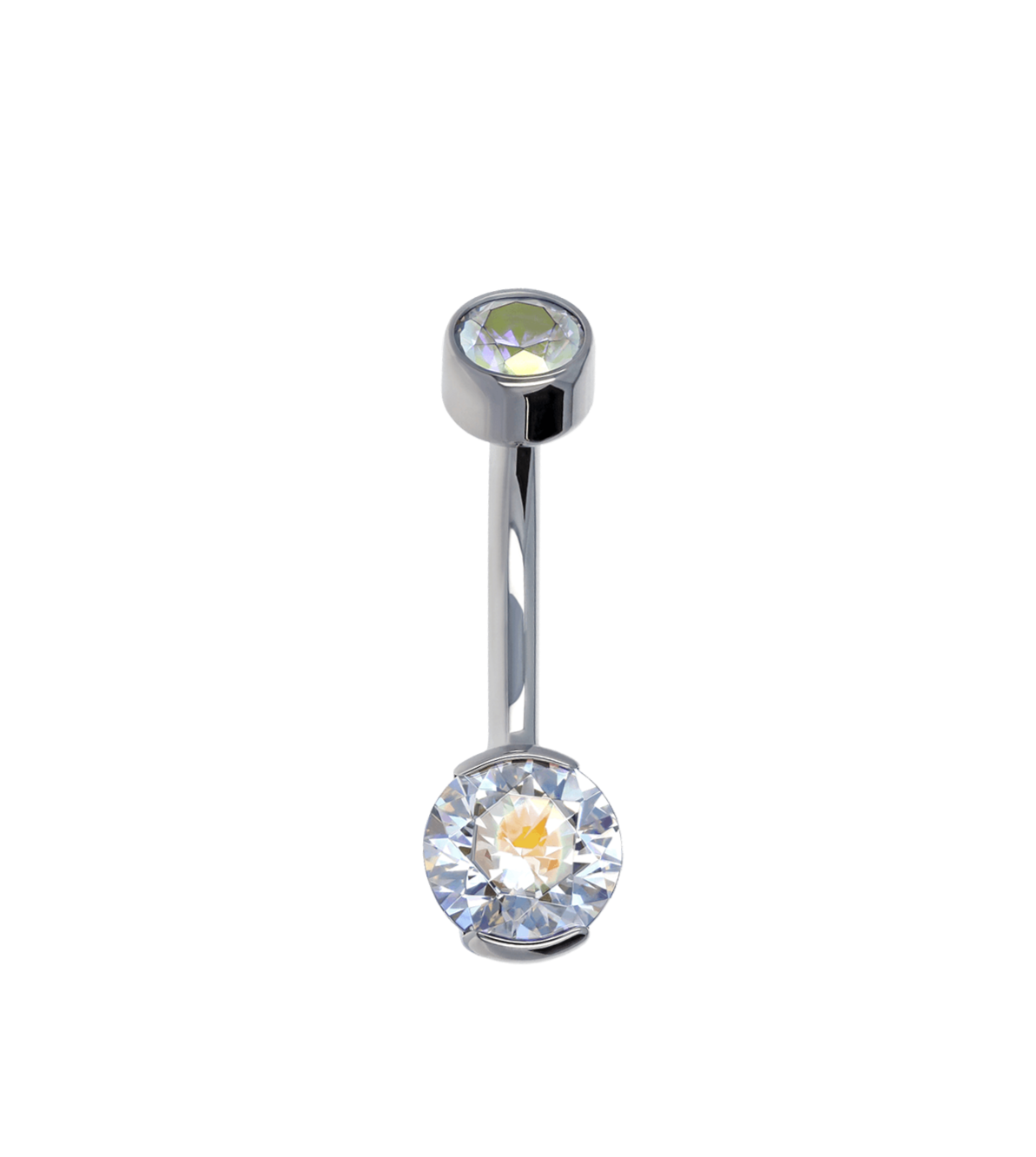 Large Partial Bezel Navel Curve