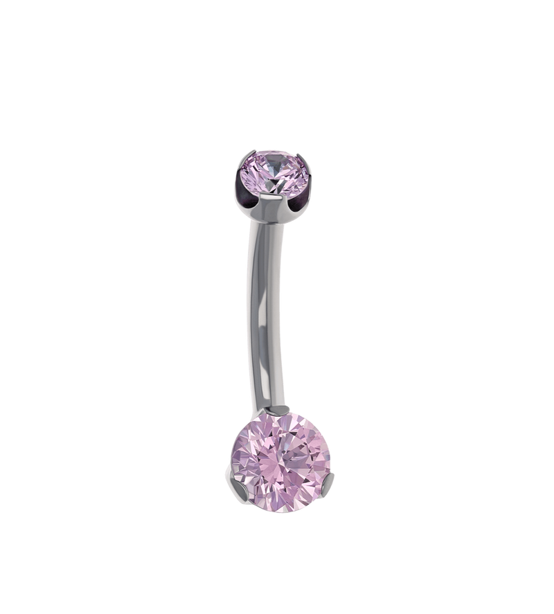 Threaded Mini Prong Navel Curve