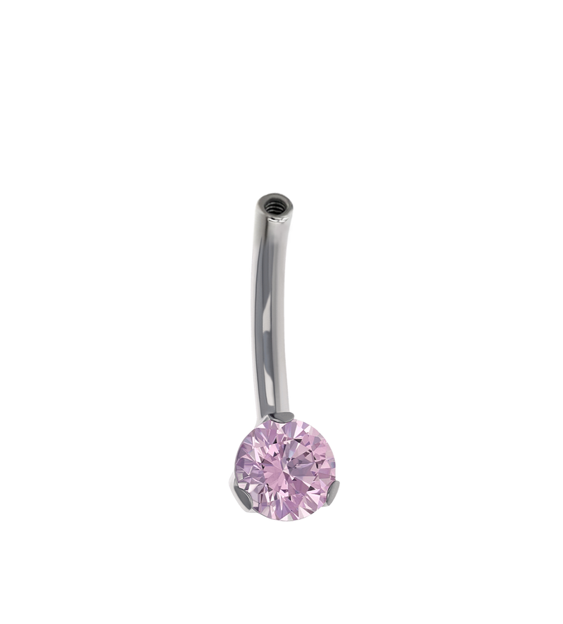 14g Prong Navel Curve Base