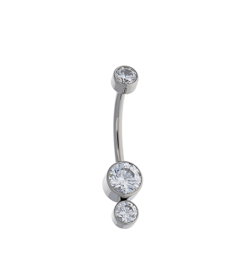 Threaded 2 Tiered Navel Curve