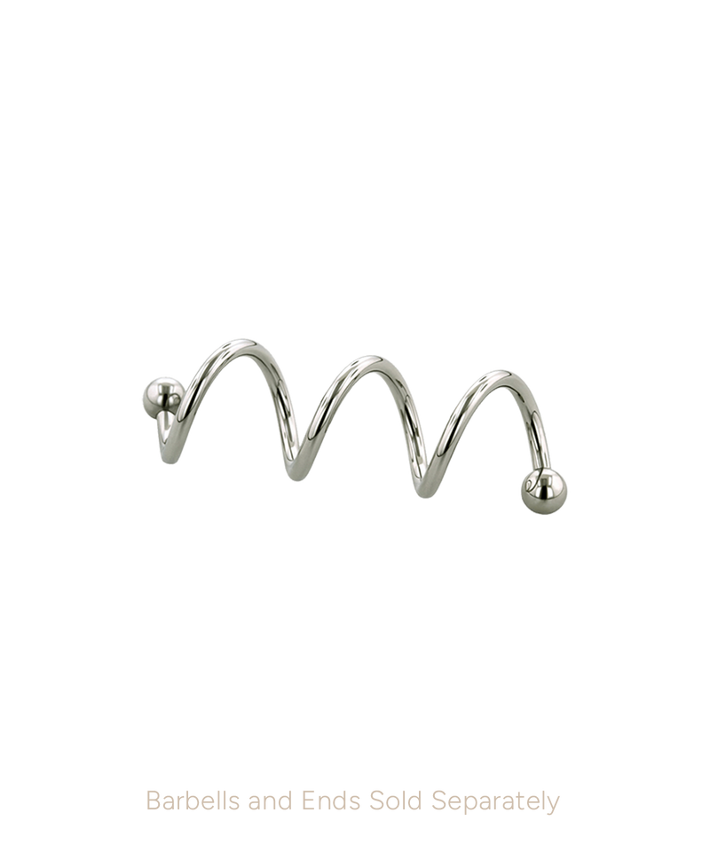 Twister Barbell - Stainless Steel - Threaded