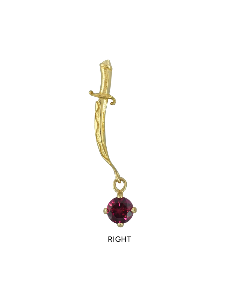 Curved Dagger Dangle