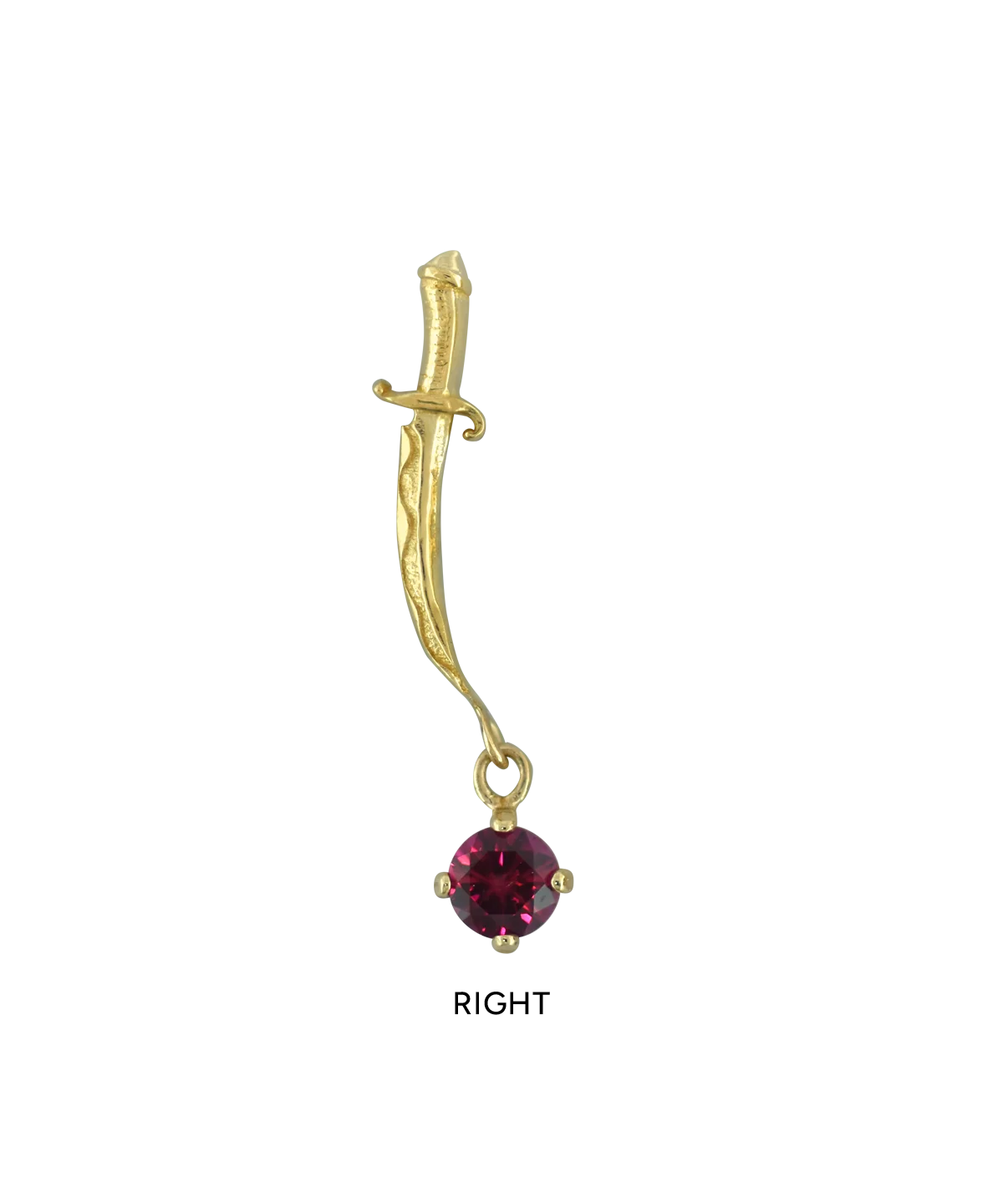 Curved Dagger Dangle
