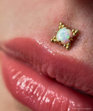 Threaded Zia End - Cabochon
