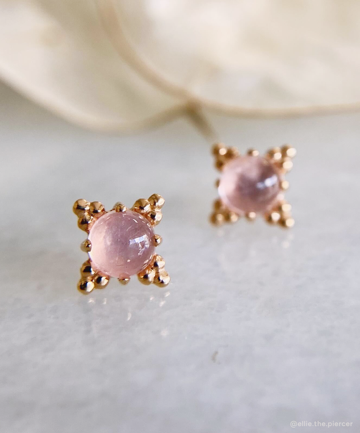 Threaded Zia End - Cabochon