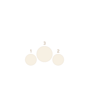 Arc Cluster - 3 Gem - Threadless