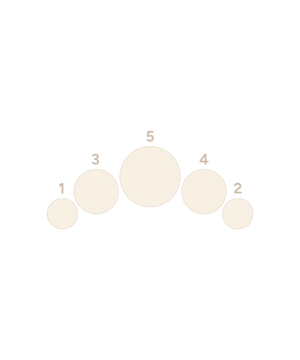 Threaded Arc Cluster - 5 Gem