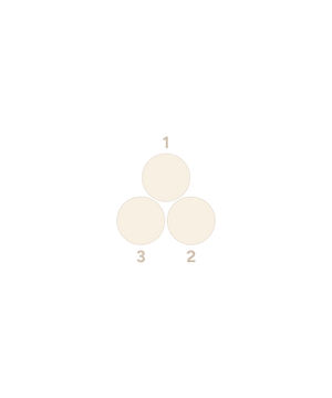 Threaded Cabochon Trio End