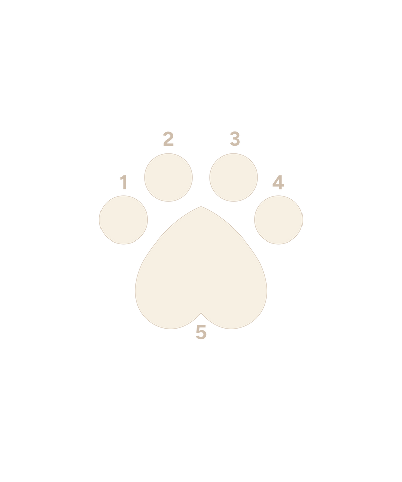 Threadless Opal Heart Paw End