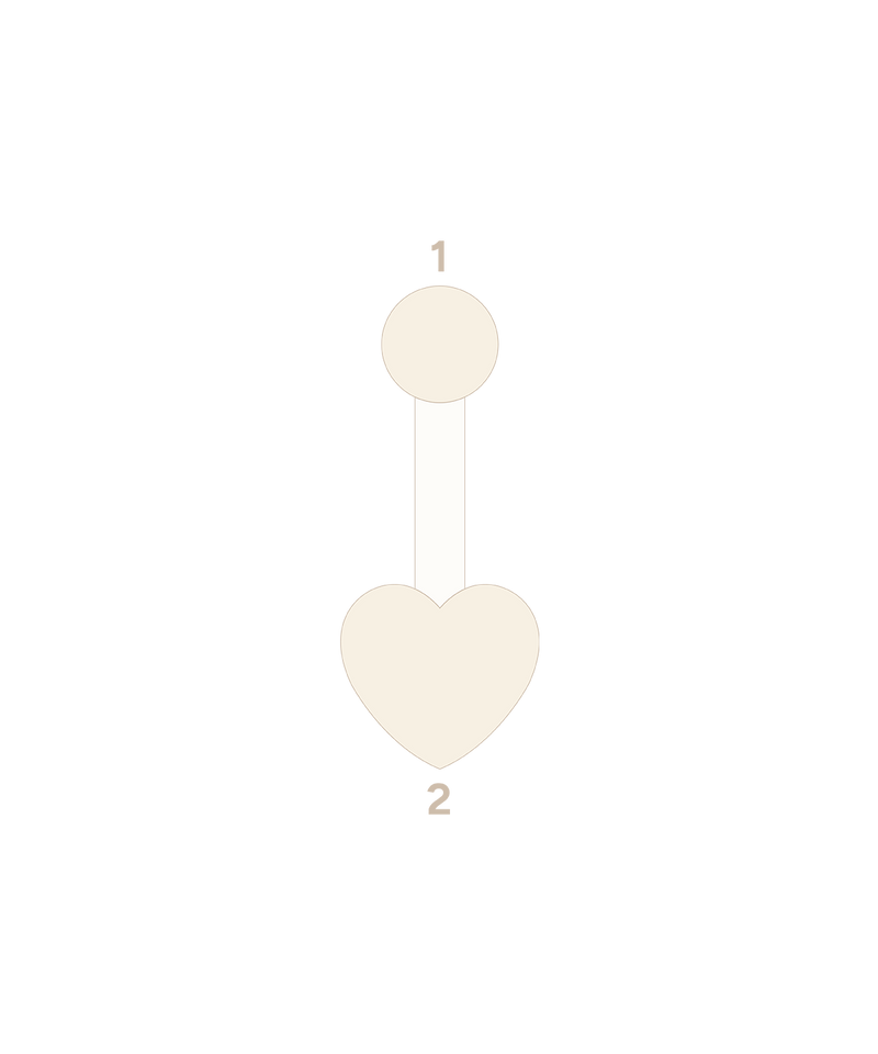 Threaded Heart Navel Curve