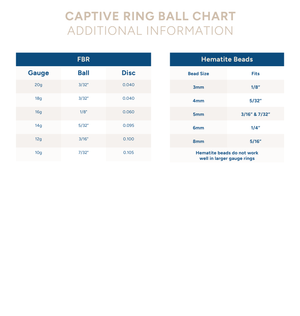 Captive Bead Ring with Bead - Custom - Overstock