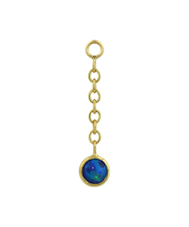Bezel Cabochon Drop Charm