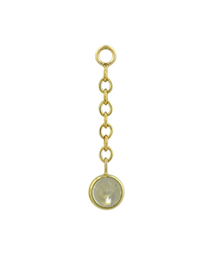 Bezel Cabochon Drop Charm