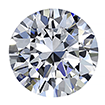 3mm - Faceted Round Genuine - Stainless Steel Diamond VS