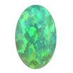 6mmx8mm - Cabochon Oval Cut Lime Green Opal