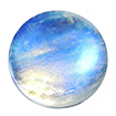 4mm - Cabochon Round Genuine Rainbow Moonstone