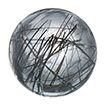 4mm - Cabochon Round Genuine Tourmalinated Quartz