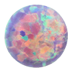 3mm - Cabochon Round Synthetic Opal Light Purple Opal