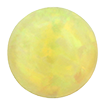 3mm - Cabochon Round Synthetic Opal Yellow Opal