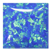 4mm - Cabochon Square Synthetic Opal Dark Blue Opal