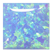 4mm - Cabochon Square Synthetic Opal Light Blue Opal
