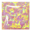 3mm - Cabochon Square Synthetic Opal Light Pink Opal