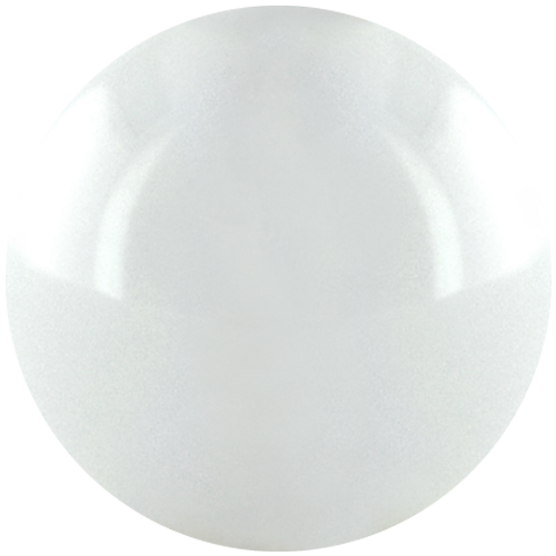 4mm - Orb Cut Ceramic Ceramic Pearl White