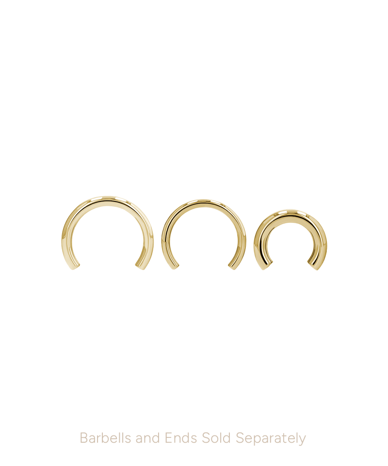 Threaded Circular Barbell Shaft - Gold