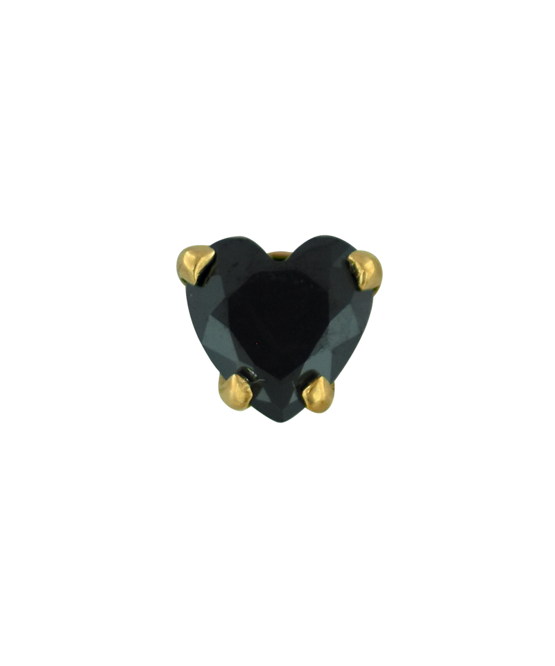 Prong Heart Gem End