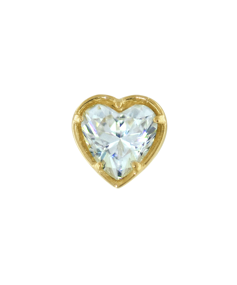 Bezel Heart Gem End