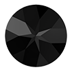 2mm - Faceted Round Ceramic Black