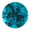 2.5mm - Faceted Round Ceramic London Blue