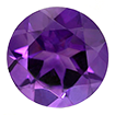 2mm - Faceted Round Genuine Amethyst